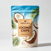 Sachet Doypack Personnalisé avec Logo Imprimé, Finition Mate, Fenêtre Givrée, Refermable, Anti-humidité, Qualité Alimentaire, pour Snacks
