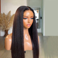 Perruques Lace Front en cheveux humains vietnamiens bruts, ondulation 3D, sans colle, avec dentelle frontale HD, vente en gros pour femmes noires