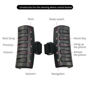 Bouton de commande universel pour volant carré, pour autoradio, lecteur DVD Android, GPS, Navigation multimédia, bouton télécommande sans fil - Product Image 4