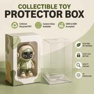 Caja de Embalaje Transparente Rígida de PET con Cierre Automático para <span class=keywords><strong>Muñecos</strong></span> Coleccionables Funko Pop, Plegable, Venta al Por Mayor - Product Image 2