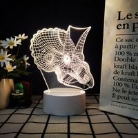 Lampe de nuit LED Anime, lumière étoilée, décoration de chambre à coucher, mini, rechargeable, fonctionne sur piles, design portable, chambre d'enfant