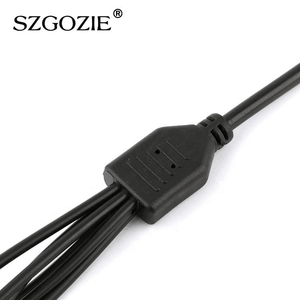 Cavo di alimentazione 5521 cc a <span class=keywords><strong>6</strong></span> vie da femmina a maschio cavo adattatore Splitter 2.1*5.5mm a corrente continua - Product Image 3