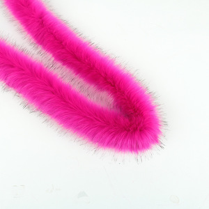 Mewah Shaggy persegi Patch bulu palsu palsu tumpukan panjang Trim untuk DIY kostum Cosplay dekorasi Auto jahit pakaian mewah lembut - Product Image 3