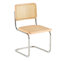 Chaise de salle à manger moderne minimaliste en métal en forme d'arc, design écologique, dossier rétro pour restaurant, école, hôpital, appartement