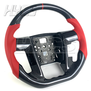Volant sport personnalisé en fibre de carbone pour l'amélioration de l'intérieur de la voiture pour <span class=keywords><strong>Ford</strong></span> <span class=keywords><strong>Raptor</strong></span> F150 F250 F350 2010-2014 - Product Image 2