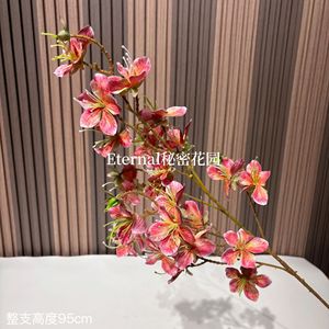 Branche artificielle de Bauhinia Secret Garden 95cm en plastique souple, décoration de mariage et de maison, style japonais - Product Image 4