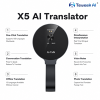 Traducteur vocal portable, traduction d'appels vidéo, interprétation simultanée, 150 langues, batterie 65 mAh, charge magnétique
