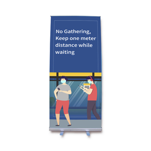 Nhôm Cuộn Lên Banner Có Thể Thu Vào Ngoài Trời Poster Banner Di Động Dễ Dàng Cài Đặt Kéo Lên Banner - Product Image 5
