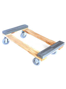रबर बम्पर लकड़ी डॉली, 1300 £ लोड हो रहा है क्षमता, दृढ़ लकड़ी से बना और रबर बैंड और Colson casters - Product Image 3