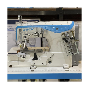 Nueva Máquina de Coser Interlock Jack de Cama Plana, Tres Agujas y Cinco Hilos, Accionamiento Directo, Precio Económico - Product Image 1