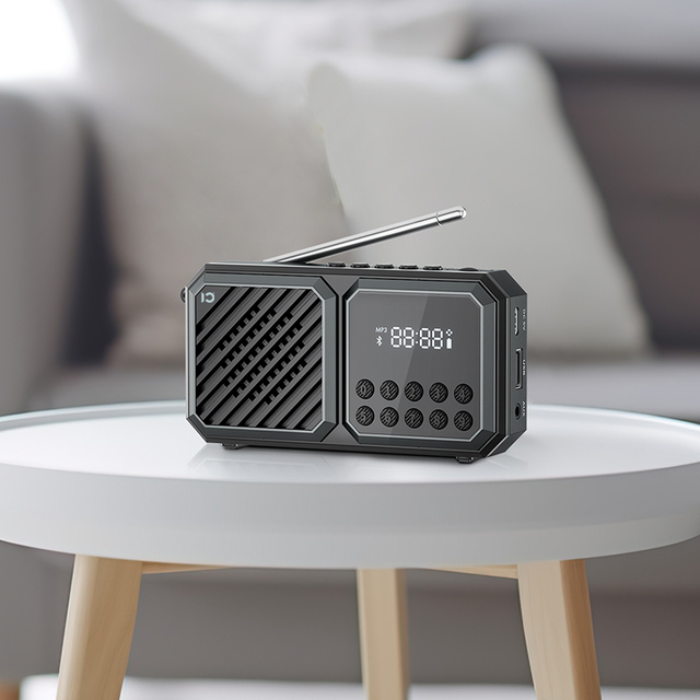 Outdoor Portable Type-C Rechargeable Bass Subwoofer Active Wireless Bluetooth Speakers With FM Radio