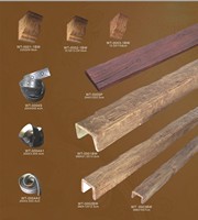 WLX Vente chaude, poutre en bois artificiel en PU, décoration de plafond, design de poutre artificielle à vendre