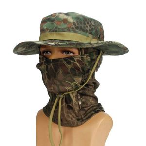 Sombrero de Pesca Plegable al por Mayor para Acampar al Aire Libre, Gorro Balaclava de un Solo Orificio para Hombre, Sombreros de Pescador de Camuflaje con Máscara - Product Image 4