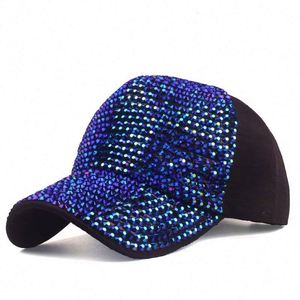 Casquette Snapback Personnalisée 2025 pour Femme et Homme, à Visière Courbe, en Maille Brillante, Style Hip Hop, pour Fête, Casquette Trucker Scintillante, Casquette de Baseball Ornée de Strass - Product Image 6