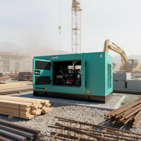 Boîtier insonorisé et étanche à la poussière pour groupe électrogène diesel mobile sur remorque, 1800 tr/min, pour usage extérieur