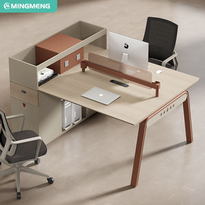 Bureau d'ordinateur moderne en panneau mélaminé pour 2/4/6 personnes, usage bureau/département de travail à domicile, design modulaire, tiroirs à dossiers résistants à l'eau - Product Image 4