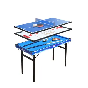 Bán sỉ trò chơi bảng 100cm-Bàn Gấp 4in1Folding Bàn Đa Trò Chơi Bàn Bi-a/Khúc Côn Cầu/Tennis/Shuffleboard Trò Chơi TM-4806