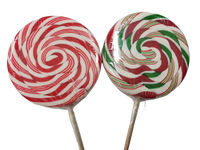Boîte de sucettes multicolores géantes en spirale, bonbons durs, 400g, emballage individuel, saveur fruitée, cadeau de Noël, collations décontractées