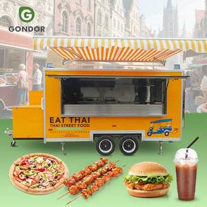 Camión de Comida Eléctrico Móvil, Remolque de Limonada, Carrito de Venta Rápida - Product Image 1