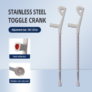 Stampelle a gomito per anziani con ispessimento <span class=keywords><strong>portatile</strong></span> di alta qualità a forma di U stabile regolabile in alluminio - Product Image 3
