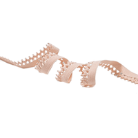 Offre Spéciale Prix Compétitif Tissu Brodé en Dentelle 100% Coton Marque LYH pour Vêtements et Chaussures Élastique Largeur 15MM Personnalisable