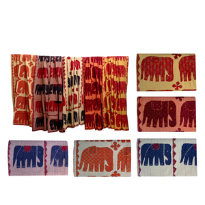 Venta al por mayor elefante Patchwork Kantha edredón indio hecho a mano colcha - Product Image 1