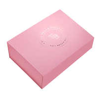 Boîtes rigides roses en carton recyclé biodégradable avec fermeture magnétique pour l'emballage de produits de soin, de maquillage et de bougies, boîte de marque