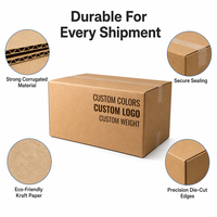 Caja de Cartón Corrugado al por Mayor, Impresión Personalizada, Caja de Envío Reciclable para Embalaje y Envío por Correo