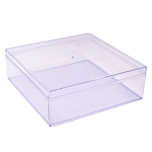 Contenedor cuadrado grande de plástico transparente de 5200 ml, caja de calidad alimentaria con tapa, impresión personalizada para alimentos, regalos, almacenamiento doméstico - Product Image 1