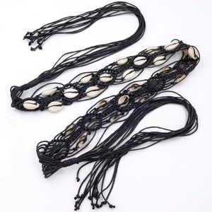 Mode conception personnalisée 100% main faire femmes tricoté Crochet tressé <span class=keywords><strong>ceinture</strong></span> pour femmes Long <span class=keywords><strong>noeud</strong></span> décoratif <span class=keywords><strong>ceinture</strong></span> taille <span class=keywords><strong>corde</strong></span> - Product Image 4