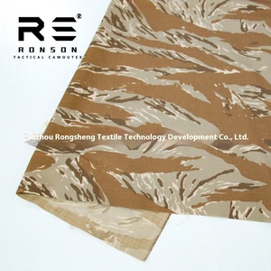 Rong Shengni ผ้าฝ้ายนุ่มลายสก๊อตลายเสือทะเลทรายกันน้ำกันการฉีกขาดสำหรับยุทธวิธี210gsm เสื้อผ้า DIY - Product Image 6