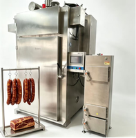 Four à fumage en acier inoxydable 304 pour viande, saucisses, bacon, poisson, poulet, fumage à chaud et à froid, séchage, cuisson