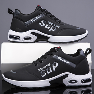 Zapatos para <span class=keywords><strong>hombre</strong></span> XY, nueva moda transfronteriza, cuero acolchado, deportes, ligero, fondo suave, malla informal, zapatos deportivos para correr - Product Image 4