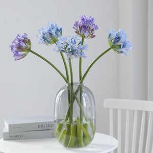 Fleur artificielle moderne en soie gaufrée de haute qualité, <span class=keywords><strong>amaryllis</strong></span>, décoration de salon, accessoires de photographie, fleurs de mariage - Product Image 4