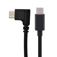 Câble TPE Soft Touch 550 mm, angle droit, type C vers C, USB C 3A, câble de charge rapide pour imprimante, ordinateur