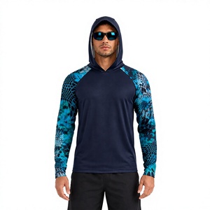 OEM Wholesale Pullover Fishing Hoodie With <b>Face</b> Mask Long Sleeve Quick Dry Breathable Custom Men Fishing Wear <b>Shirt</b> - Product Image 1