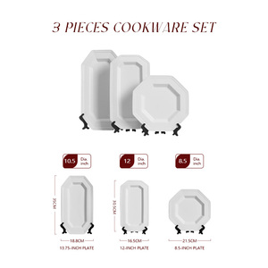 <span class=keywords><strong>Assiette</strong></span> de table <span class=keywords><strong>octogonale</strong></span> en céramique <span class=keywords><strong>blanche</strong></span>, résistante aux rayures, fabriquée à haute température, prix usine - Product Image 6