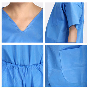 Combinaison et pantalon jetables légers en polypropylène non tissé pour patients - Product Image 4