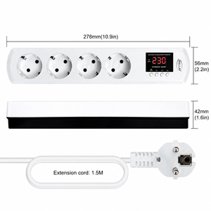 Multiprise de protection pour climatiseur JIUJI 3200W avec récupération automatique, protection contre les surtensions et les sous-tensions, prise prête à l'emploi - Product Image 1