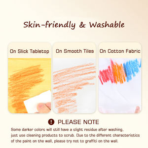 Ensemble de 36 crayons de couleur non toxiques, lavables, pastels à l'huile crémeux pour enfants et artistes, pastels vibrants et lisses pour le dessin et la peinture - Product Image 6