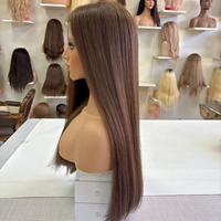 Peluca Judía de Encaje HD de Alta Densidad y Calidad Premium Lista para Enviar, Cabello Humano Virgen de un Solo Donante, Doble Trama, Cumple con las Normas Kosher para Judíos
