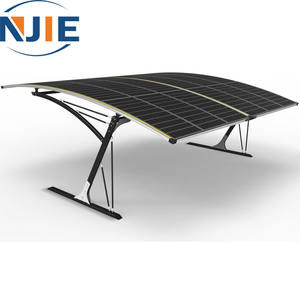 Abri de voiture moderne et simple <span class=keywords><strong>en</strong></span> aluminium, imperméable, résistant aux UV, avec <span class=keywords><strong>bois</strong></span> naturel pour garage extérieur pour <span class=keywords><strong>2</strong></span> <span class=keywords><strong>voitures</strong></span> - Product Image 3