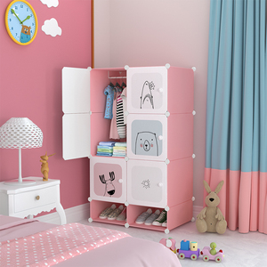Thiết Kế Đơn Giản Nhỏ Miễn Phí Lắp Ráp Trẻ Em Tủ Quần Áo Lưu Trữ Di Động Gấp Tủ Bé Tủ Quần Áo Cho Quần Áo - Product Image 4