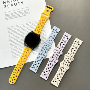 Correa de Silicona con Estampado de Huella de Perro Compatible con <span class=keywords><strong>Reloj</strong></span> Huawei, Correa Deportiva con Diseño de Hueso para Huawei Band 9 8 7 - Product Image 2