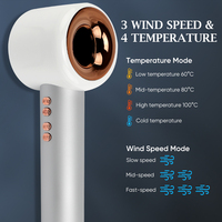 Nouveau design sèche-cheveux 110000rpm haute vitesse sèche-cheveux une étape électrique BLDC moteur sans balais sèche-cheveux avec diffuseur