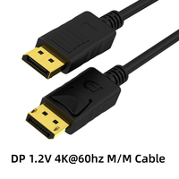 Câble DFX 4K 60Hz de 1,8 m à 10 m avec attaches sécurisées, cordon DP pour ordinateur graphique, station de travail, projecteur, moniteur, écran