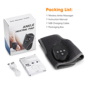 Masseur de cheville chauffant personnalisé en usine avec vibration pour les employés de bureau, appareil de soulagement de la douleur au pied, tissu respirant, utilisation à domicile - Product Image 6