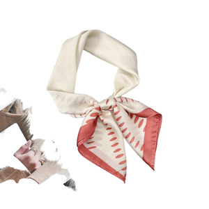 Custom 70*70cm Premium Faux <b>Silk</b> Satin Formal Floral Bows Luxury High-Grade Women's Square <b>Scarf</b> Skin-Friendly Breathable - Product Image 1