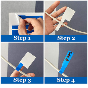 Custom <strong>Printing</strong> Self-laminating Vinyl Wire and PVC Waterproof Cable Labels Self Adhesive Paper Cable Label <strong>Sticker</strong> - Product Image 5
