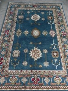 Bán Buôn Tay Tufted Thảm Và Thảm Hình Chữ Nhật Màu Đỏ Ba Tư Phương Đông Thiết Kế 100 Phần trăm Len Phòng Khách Thạc Sĩ Nghệ Thuật Ma T022 - Product Image 6